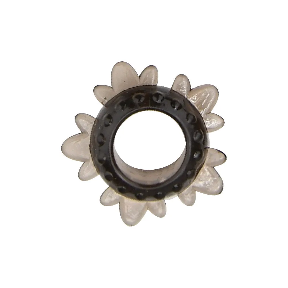 LUXE Textured Cock Ring Set - 6 Textured Rings for Intense Pleasure