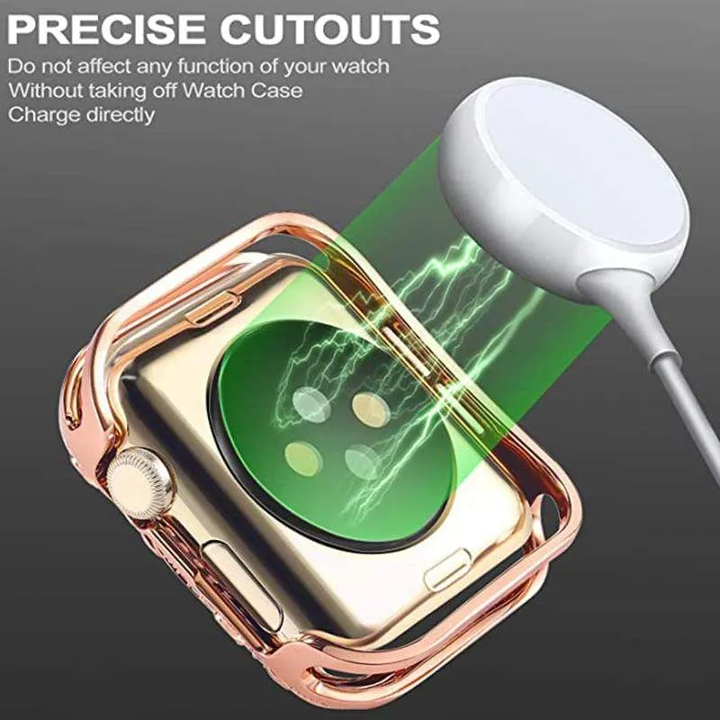 Luxury Carved Rhinestone Glitter Exquisite Cover For Apple Watch