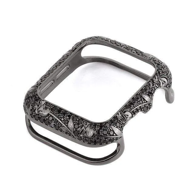 Luxury Carved Rhinestone Glitter Exquisite Cover For Apple Watch