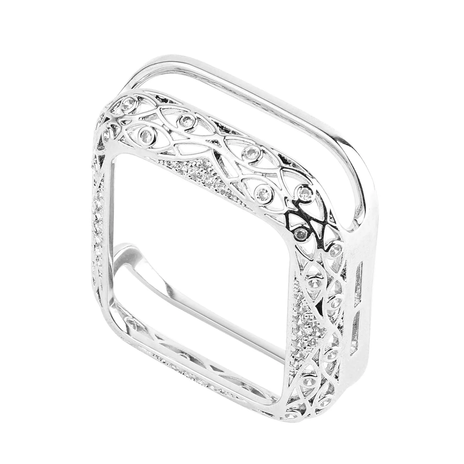 Luxury Carved Rhinestone Glitter Exquisite Cover For Apple Watch
