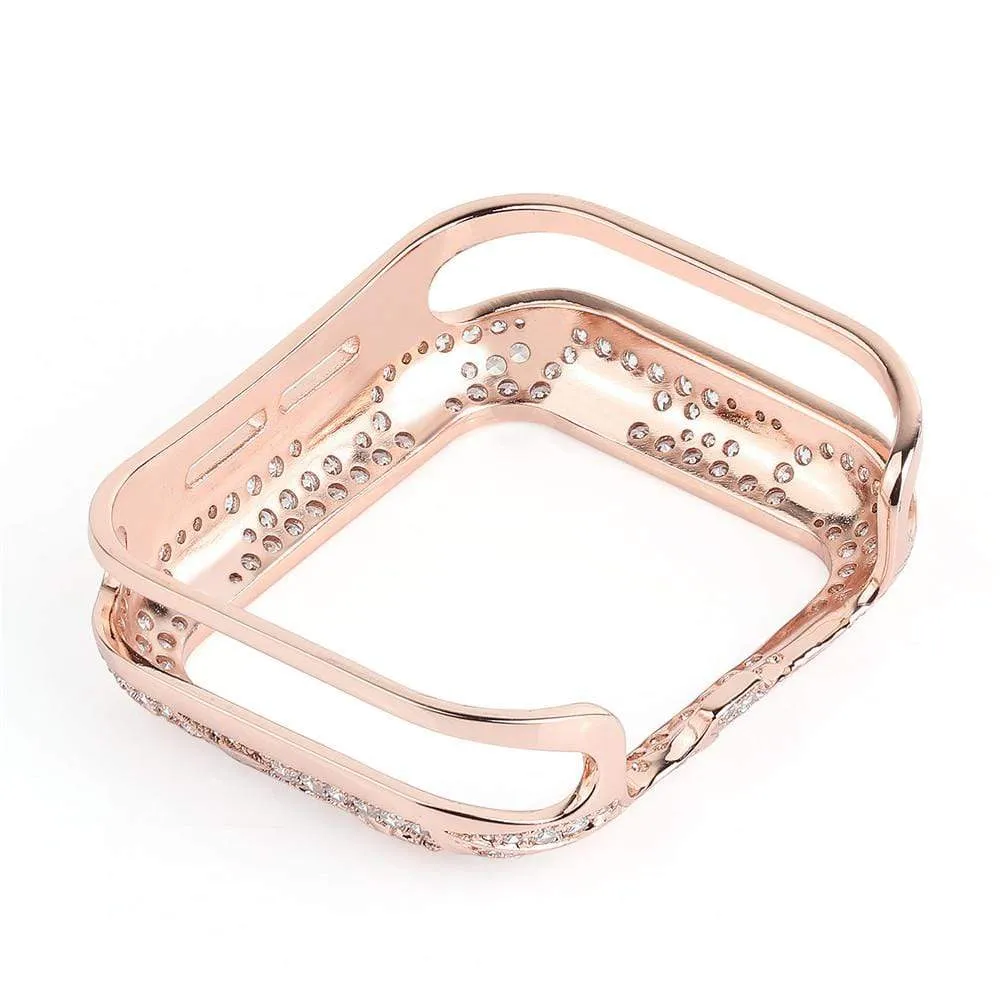 Luxury Carved Rhinestone Glitter Exquisite Cover For Apple Watch