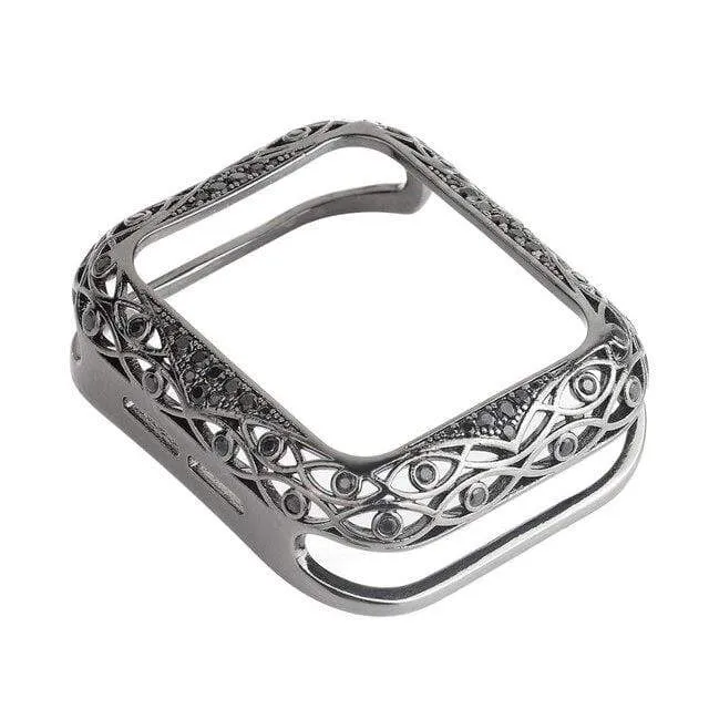 Luxury Carved Rhinestone Glitter Exquisite Cover For Apple Watch