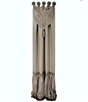 Luxury Curtain Panel with Swag Valance  Exquisite