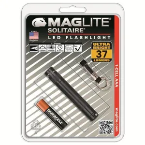 MagLite Solitaire LED AAA Flashlight Presentation Box, Black
