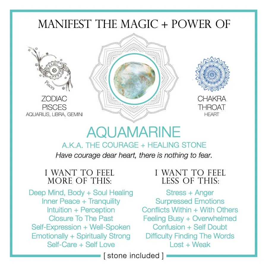 MANIFEST THE MAGIC   POWER OF YOUR CRYSTAL AQUAMARINE