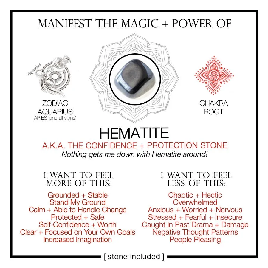 MANIFEST THE MAGIC   POWER OF YOUR CRYSTAL HEMATITE