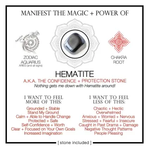 MANIFEST THE MAGIC   POWER OF YOUR CRYSTAL HEMATITE