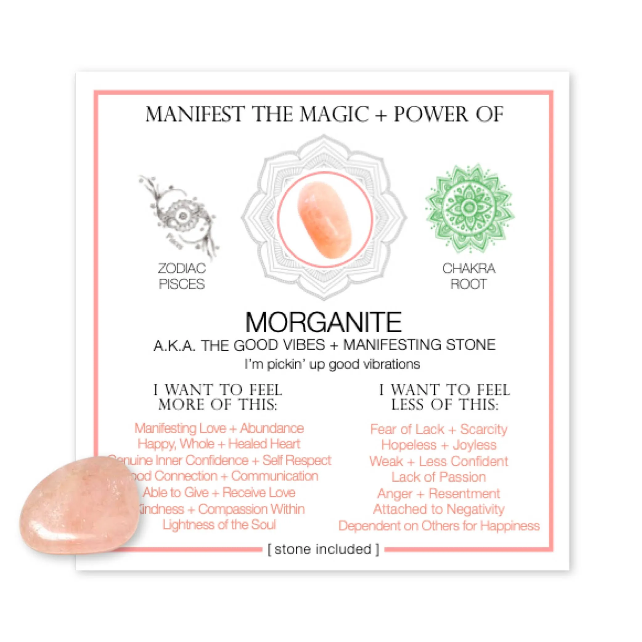MANIFEST THE MAGIC   POWER OF YOUR CRYSTAL MORGANITE