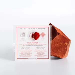 MANIFEST THE MAGIC   POWER OF YOUR CRYSTAL RED JASPER