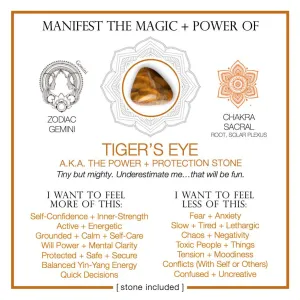 MANIFEST THE MAGIC   POWER OF YOUR CRYSTAL TIGER'S EYE