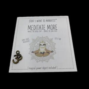 Manifestation Card & Tokens Meditate More