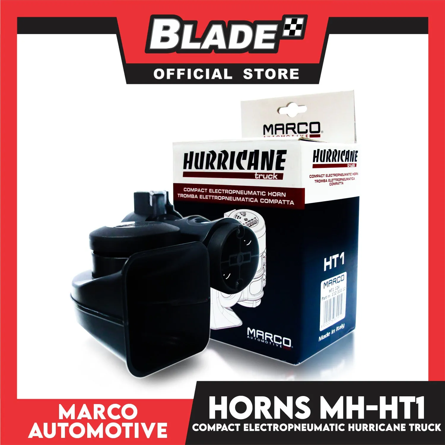 Marco Compact Electropneumatic Horn MH-HTI Hurricane Truck