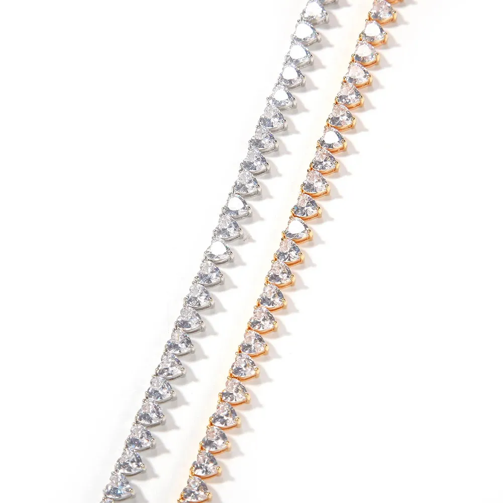 Marie Heart Tennis Necklace