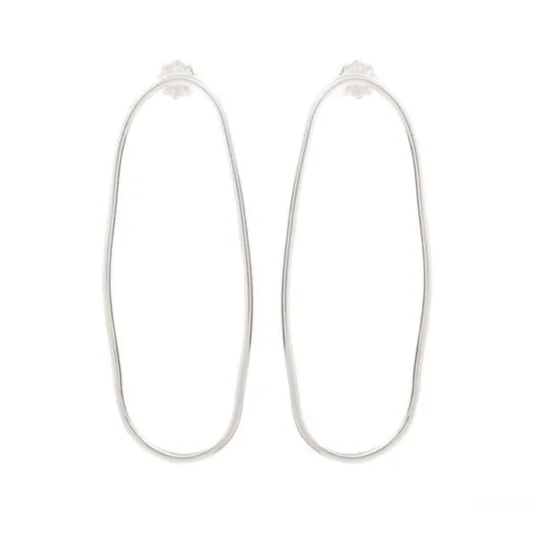 Medium Smooth Oval Hoops
