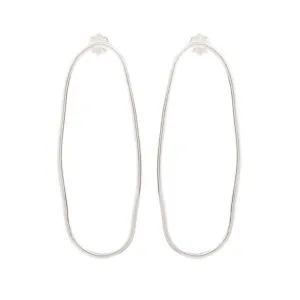Medium Smooth Oval Hoops