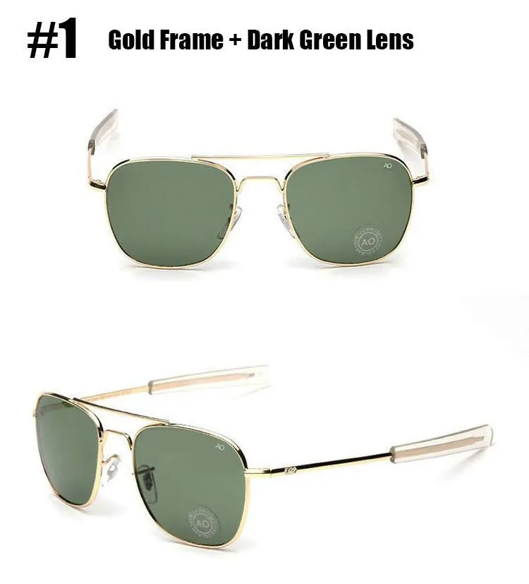 Men's Smooth Military Glasses