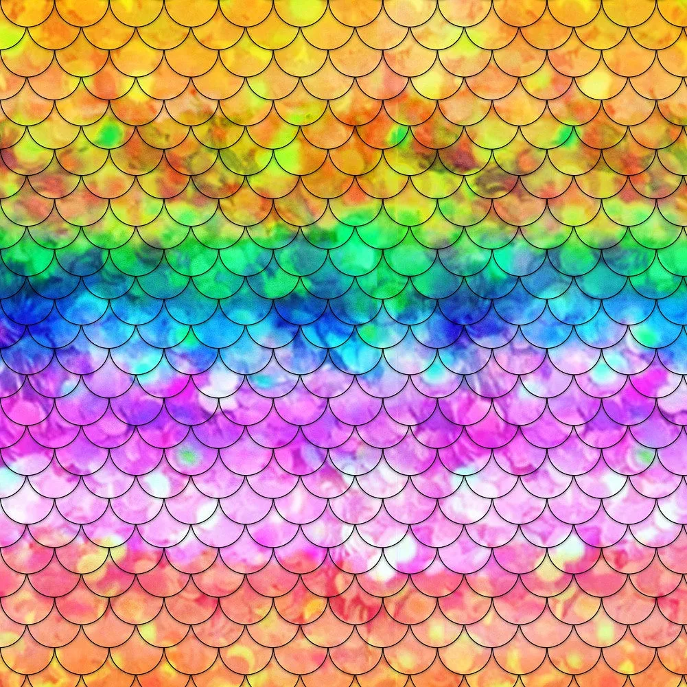Mermaid Tail Heat Transfer Vinyl Sheet