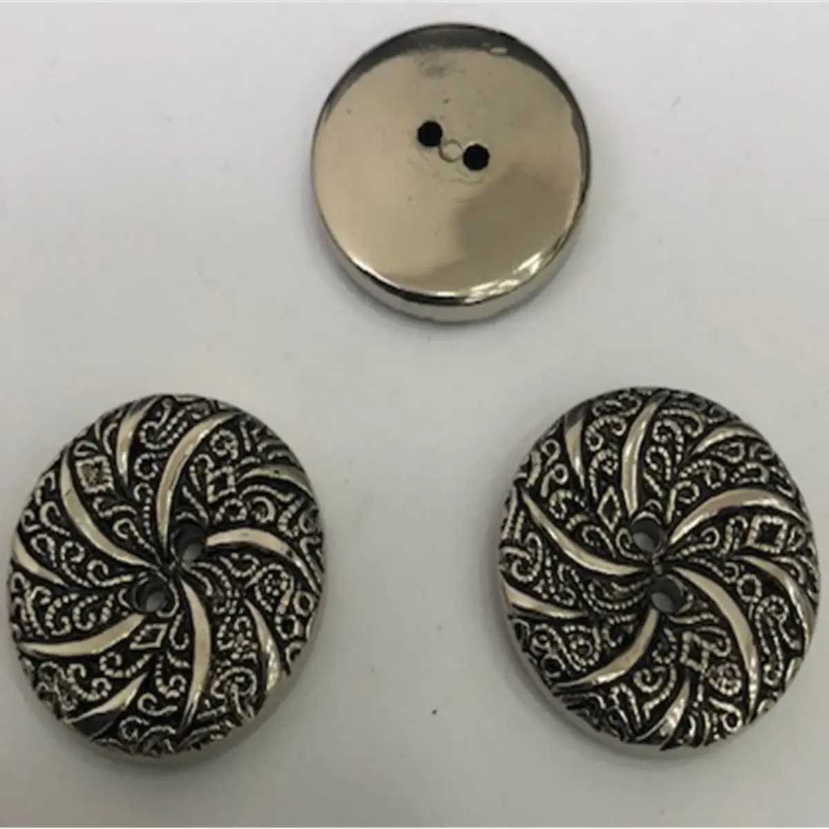 Metallic Effect Buttons - Dress, Cardigans, Jackets