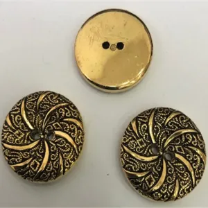 Metallic Effect Buttons - Dress, Cardigans, Jackets