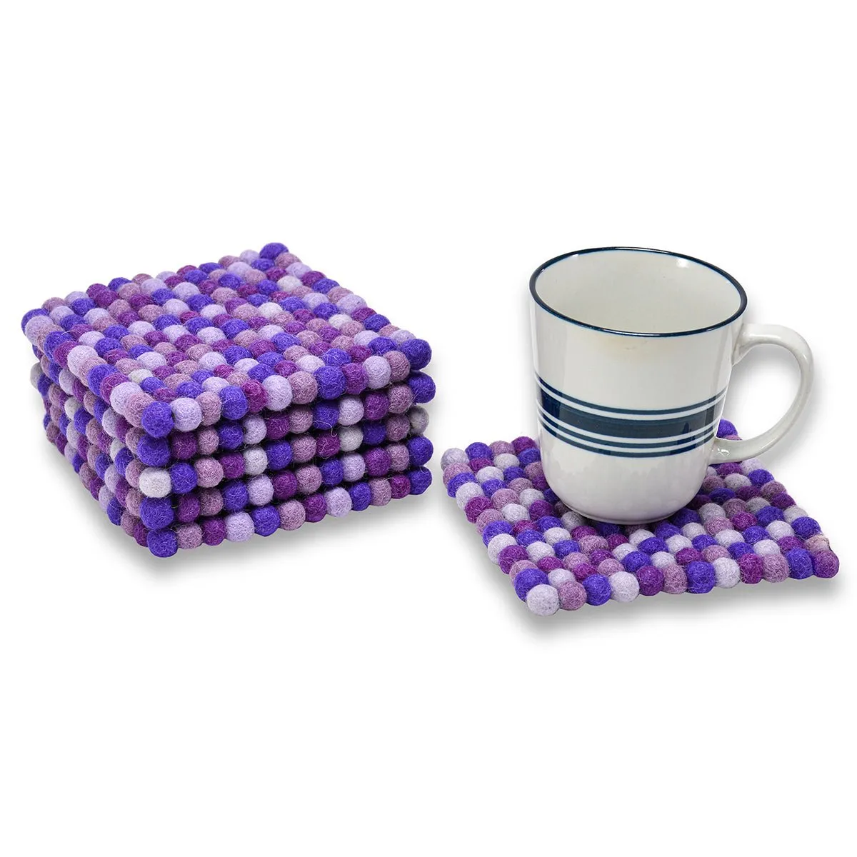 Mini Square Ball Mat- Purple