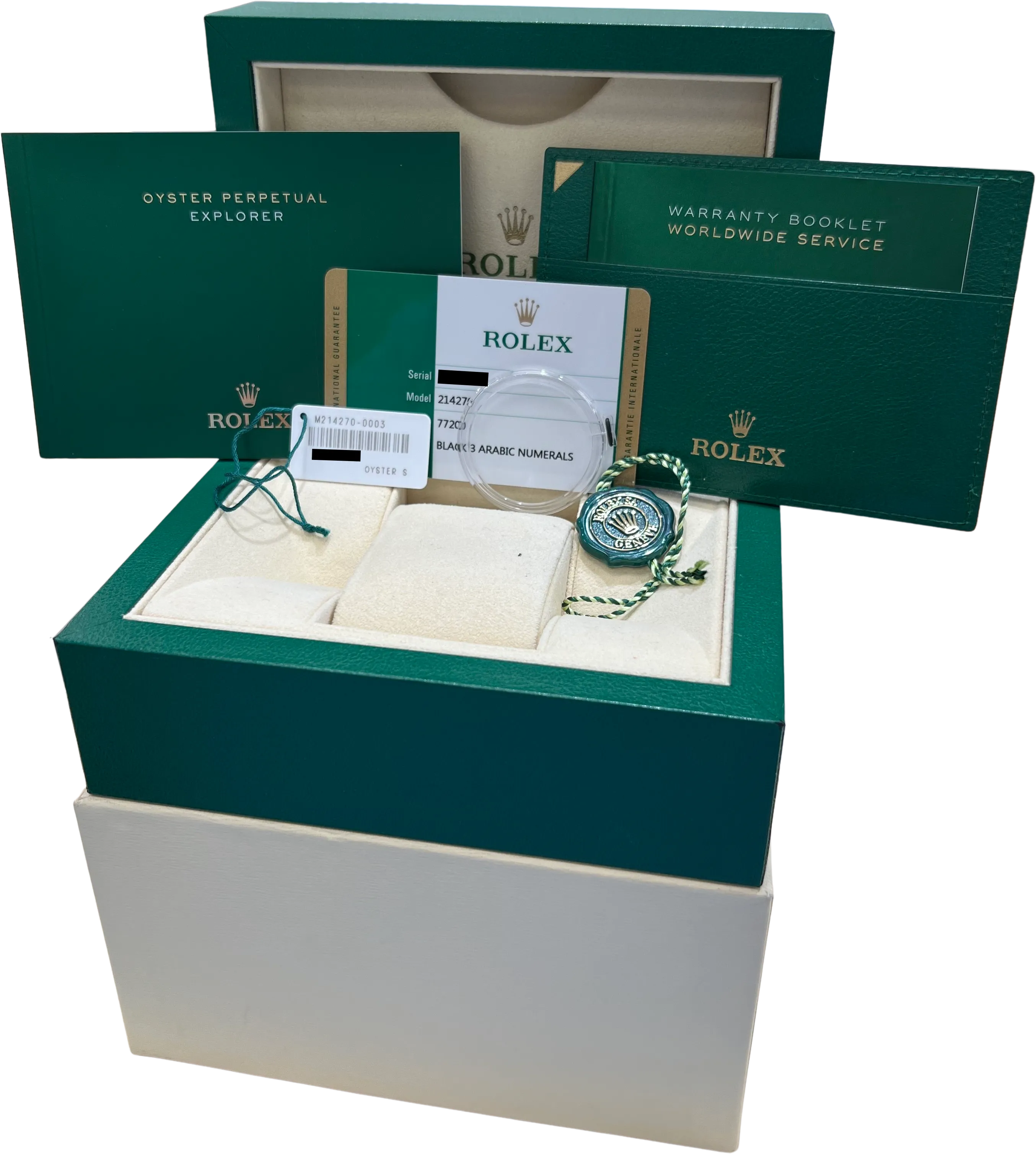 MINT 2018 PAPERS Rolex Explorer I Stainless 39mm MK2 FULL LUME Watch 214270 BOX