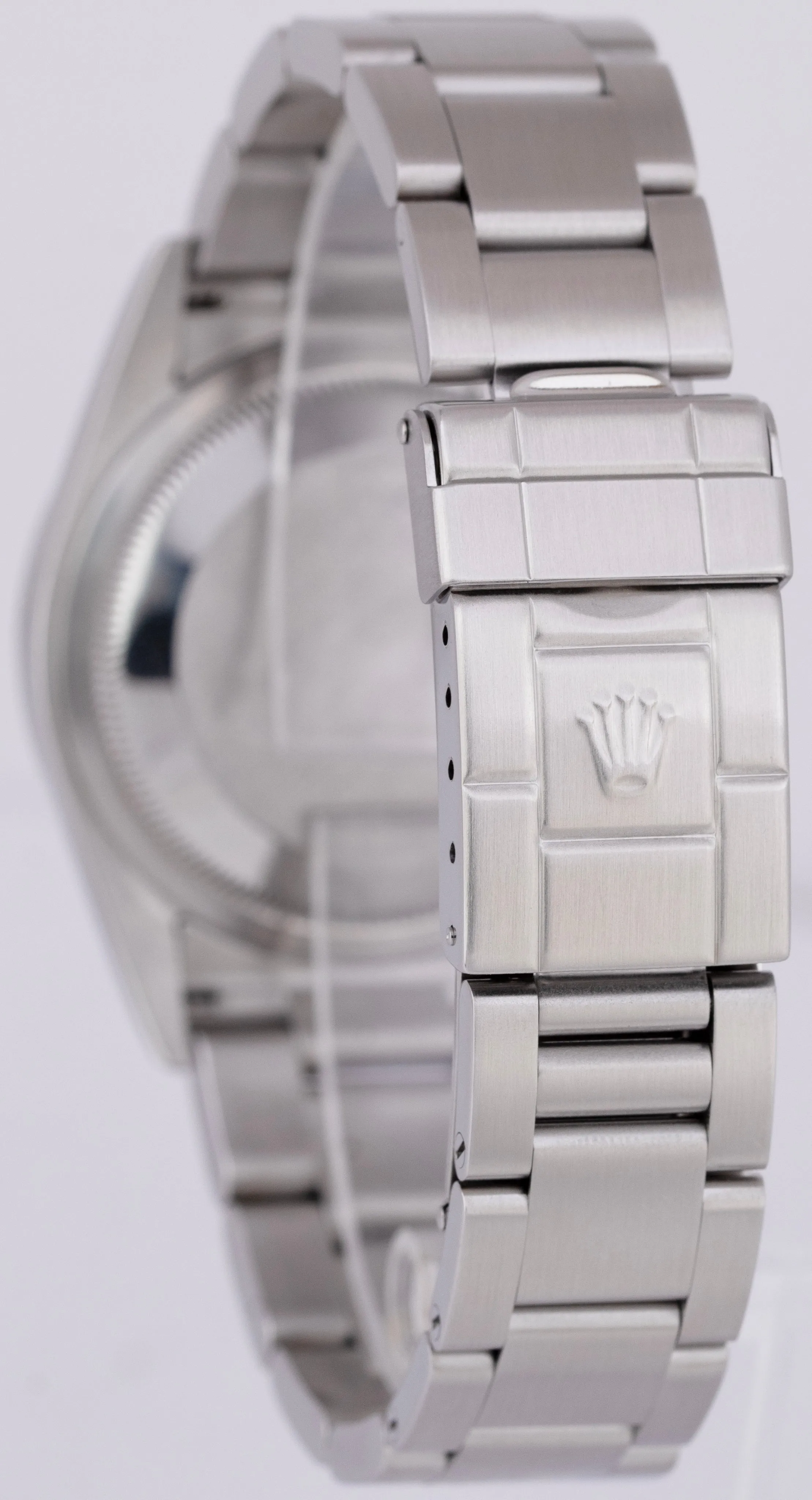MINT Rolex Explorer I Black 36mm 3-6-9 Stainless Steel Oyster Watch 114270