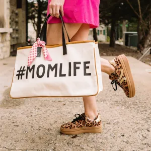 Mom Life Canvas Tote