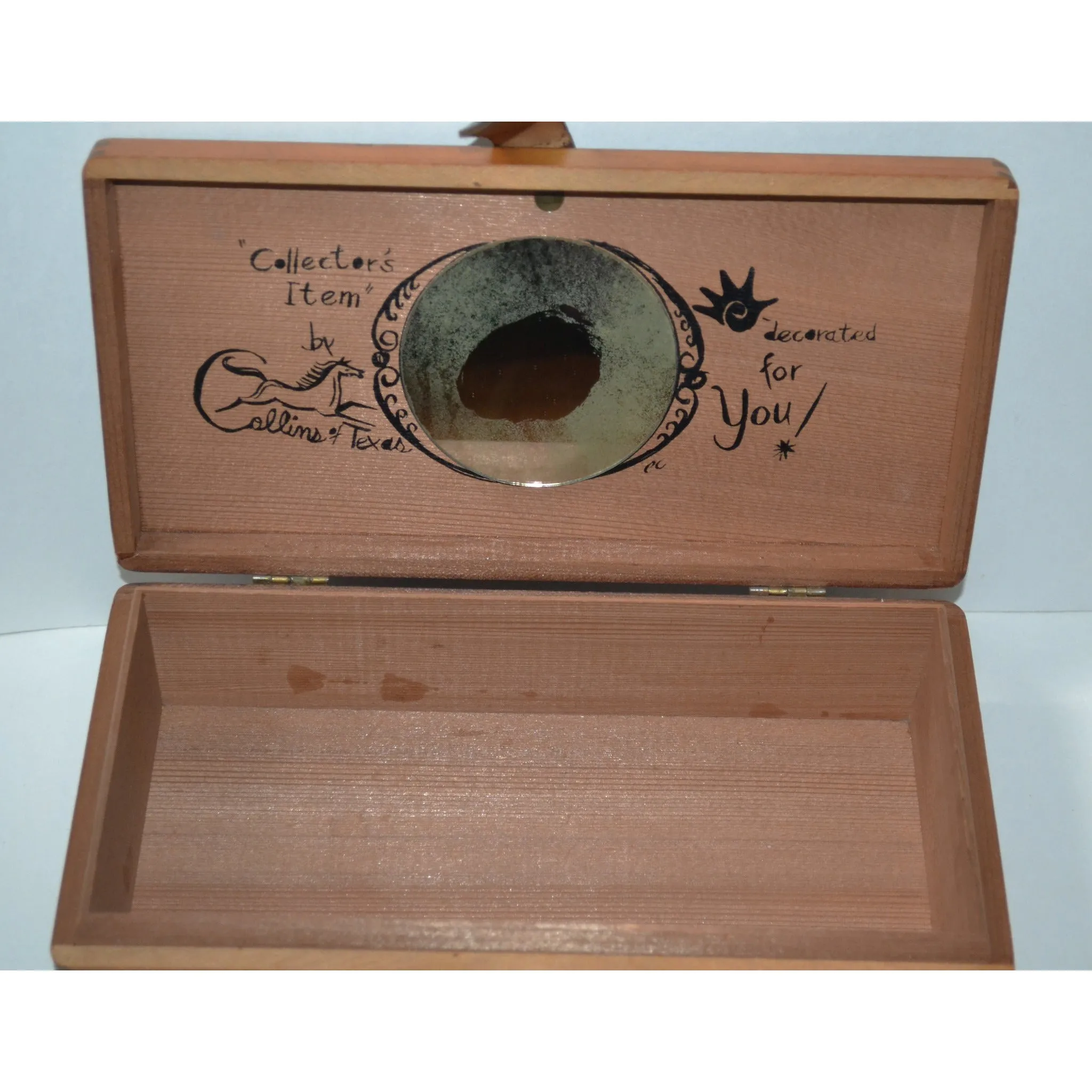 Money Tree II Wooden Box Purse By Enid Collins