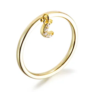 Moon smooth ring-SSR075