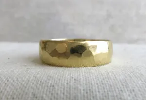 Moon Textured Half Round Band | 6mm