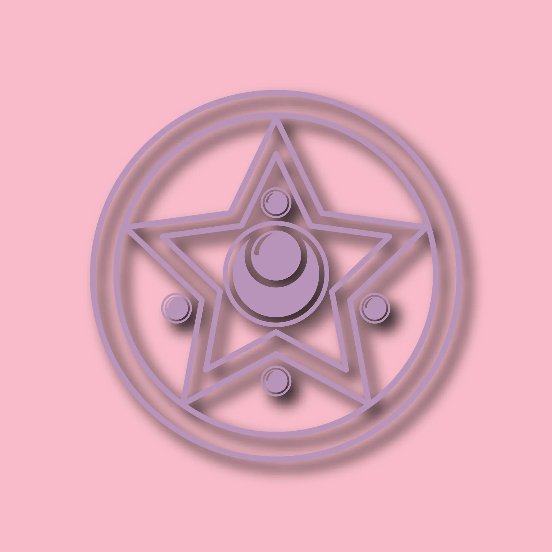 Moon Transformation Compact Vinyl Car Decal
