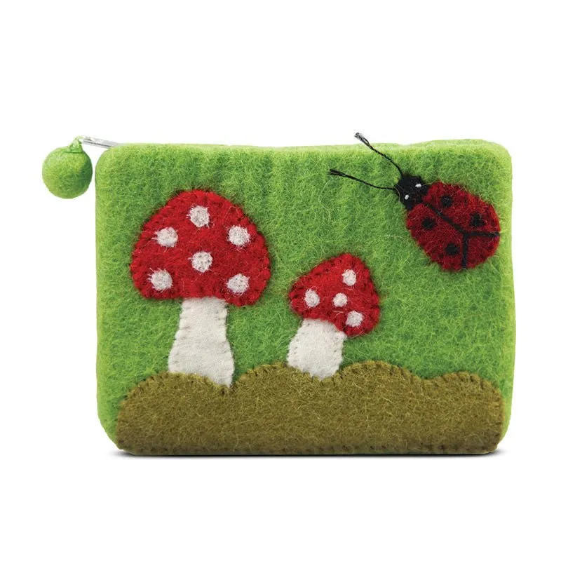 Mushroom & Ladybug Coin Purse