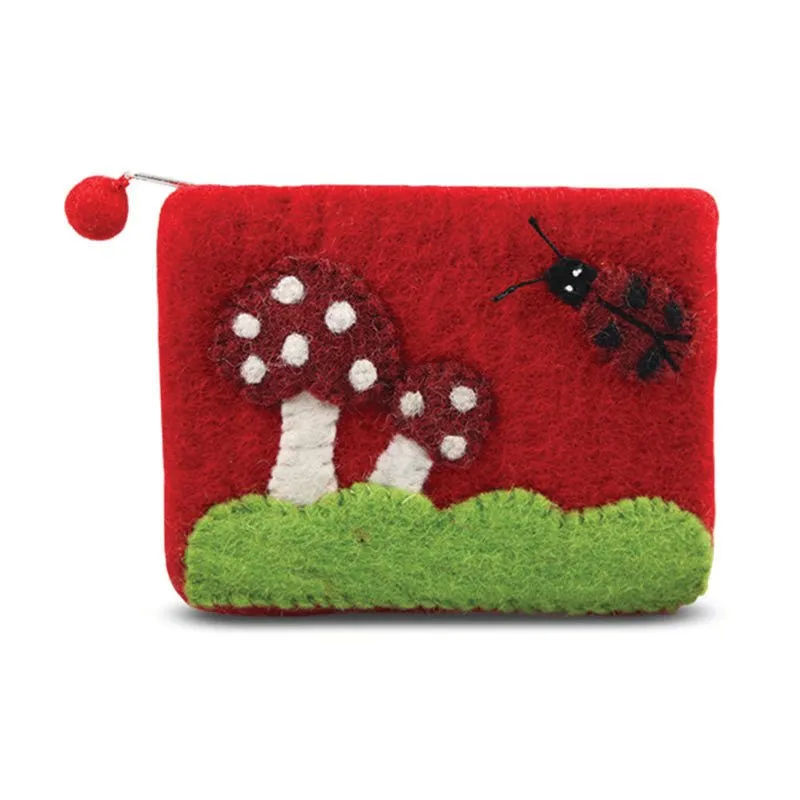 Mushroom & Ladybug Coin Purse