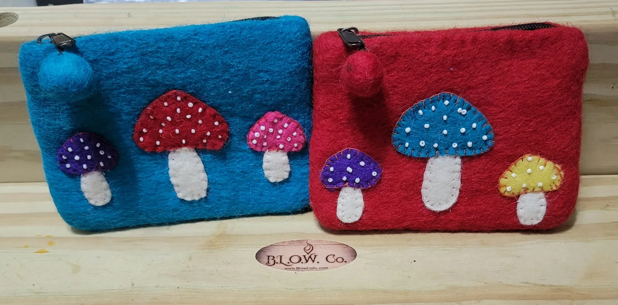 Mushroom coin purse