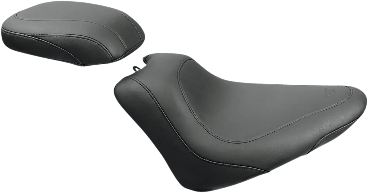 Mustang 75835 Wide Tripper Passenger Seat - Smooth - Black