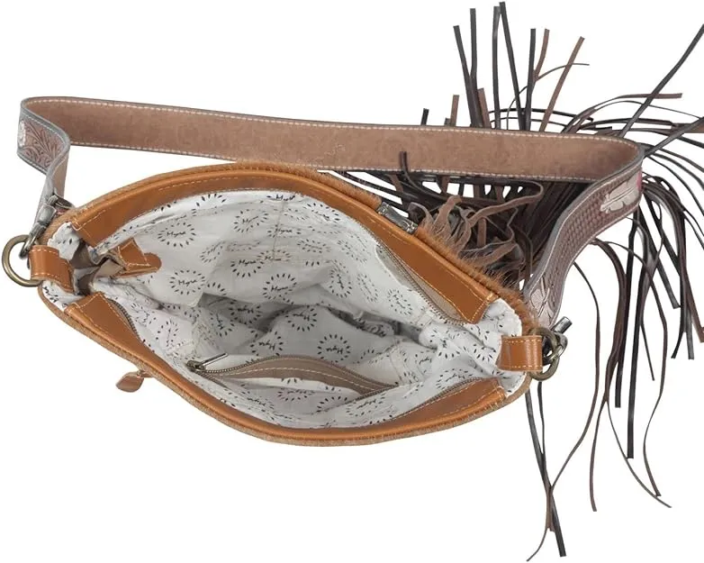 Myra Bag Cappuccino Hand-Tooled Bag