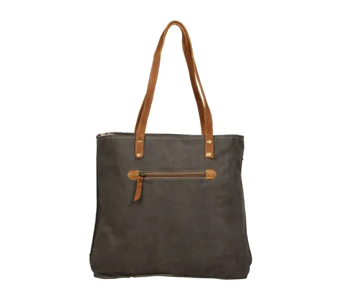 Myra Bag Leather Pocket Tote Bag