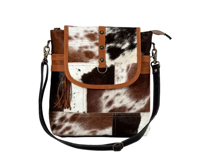 Myra Bag Tyler Ridge Leather Hairon Bag