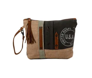 Myra Bag USA Canvas Patch Pouch