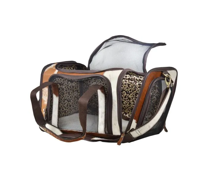 Myra Bag Window Hairon Leather Dog Bag