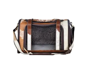 Myra Bag Window Hairon Leather Dog Bag