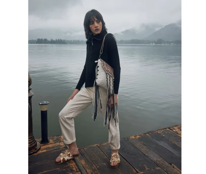 Myra Bags Smokey Wild Leather and Hairon Bag