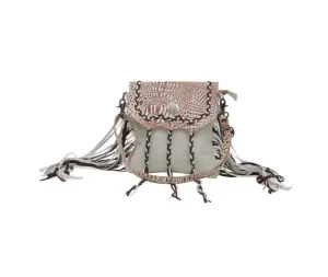 Myra Bags Smokey Wild Leather and Hairon Bag