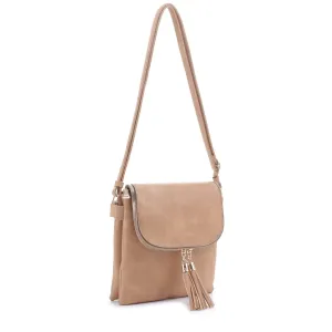 Natalie Crossbody with Tassels- Natural