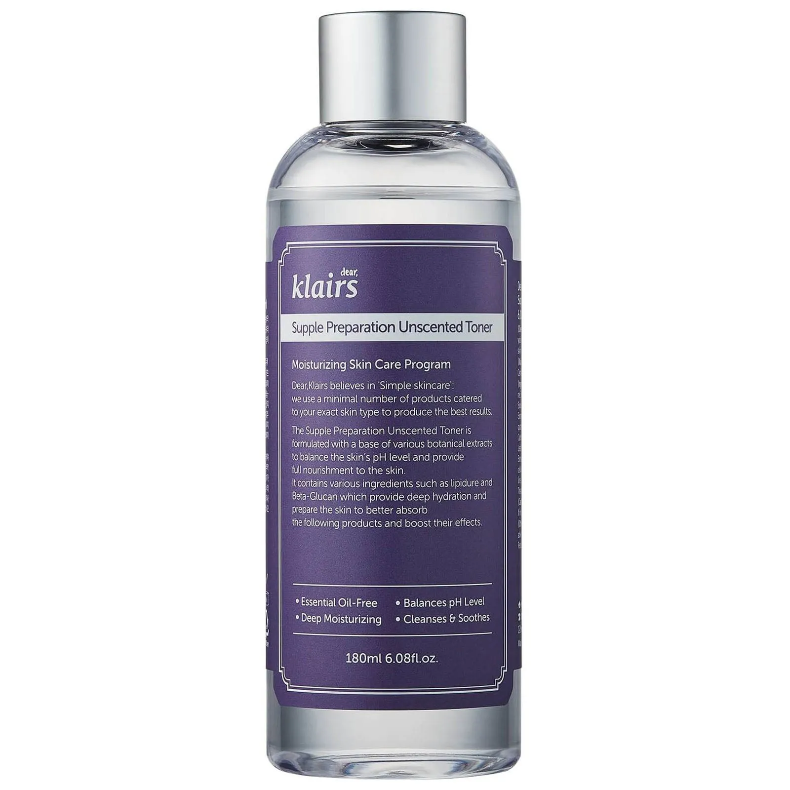 Nước Hoa Hồng Klairs Supple Preparation Unscented Toner 180ml