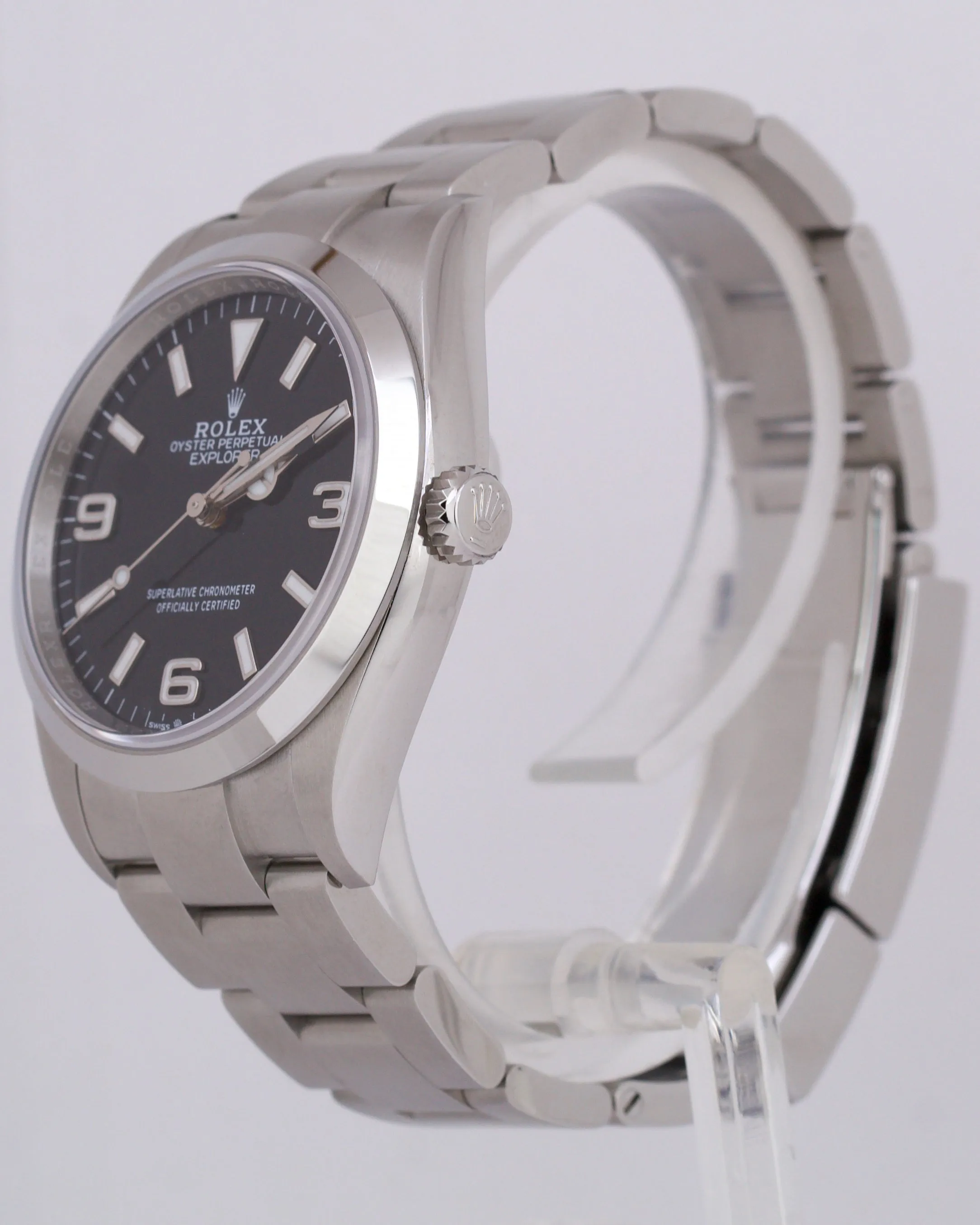 NEW 2023 PAPERS Rolex Explorer I Black 36mm Stainless Steel Oyster 124270 B P