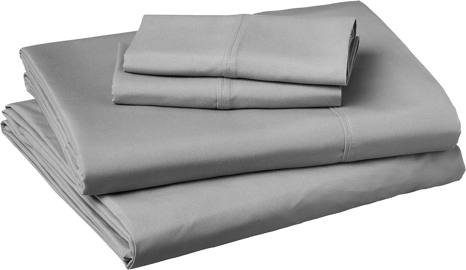 NEW Amazon Basics Easy Care Microfiber Sheet Set with 19" Deep Pockets - QUEEN, Dark Grey