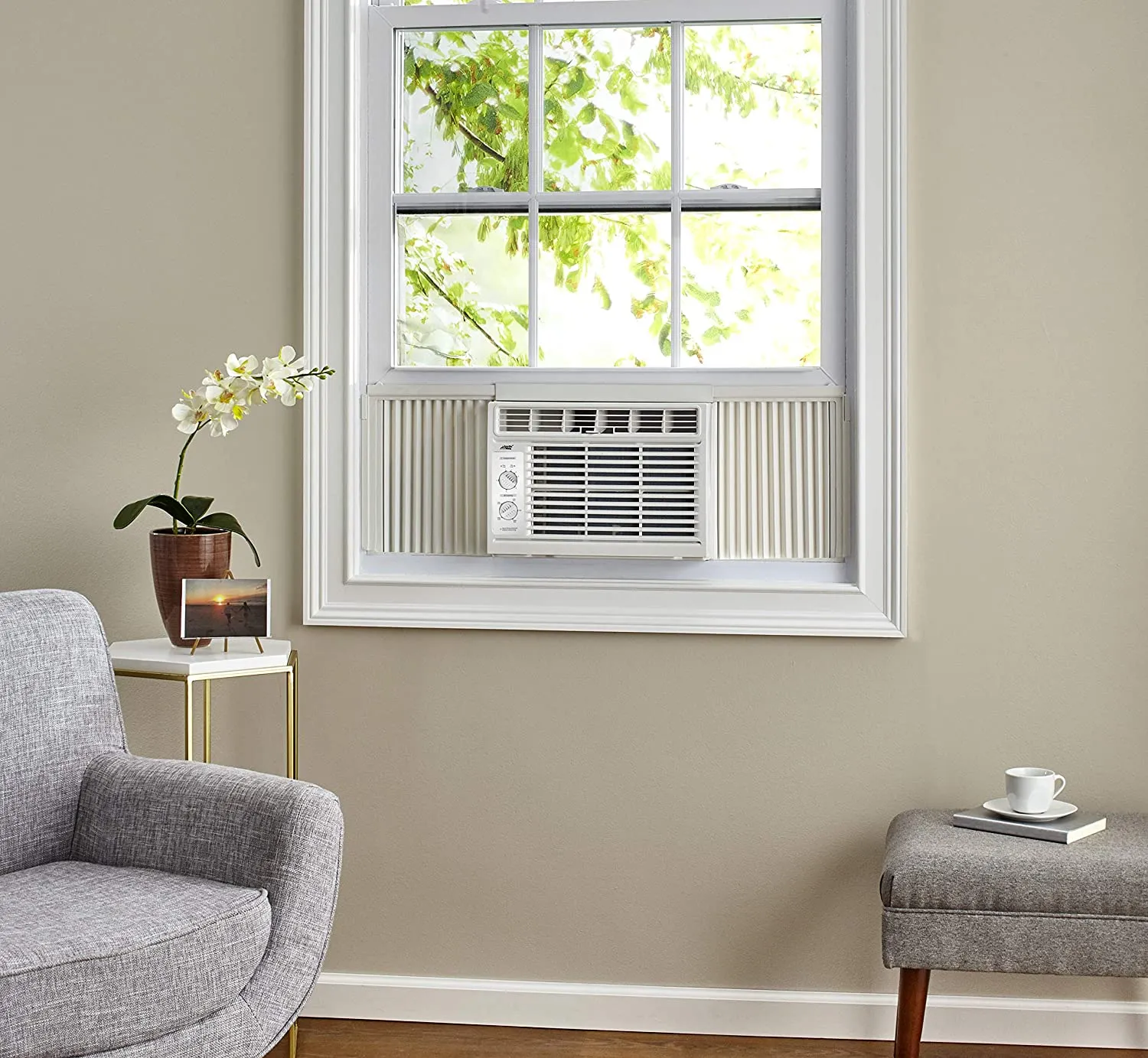 New Arctic King Compact Window Air Conditioner with Mechanical Controls, 5,000 BTU!