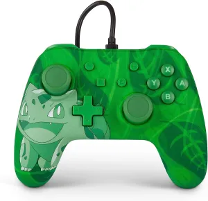 NEW Bulbasaur Wired Officially Licensed Controller For Nintendo Switch No Box