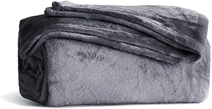 New hometrends Micro-Plush Throw in Dark Grey, 50x60!
